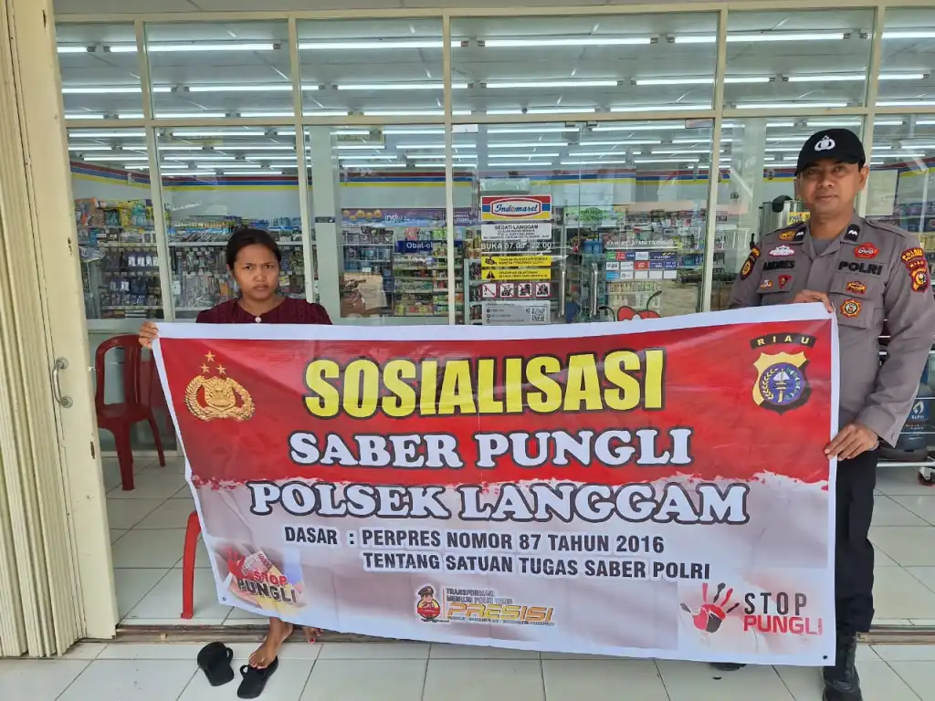 Polsek Langgam Gencar Lakukan Sosialisasi Saber Pungli